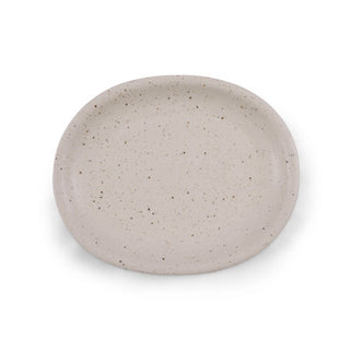 ***Small Oval Speckled Ceramic Platter - 10"x8"