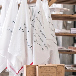 white towels from a rack